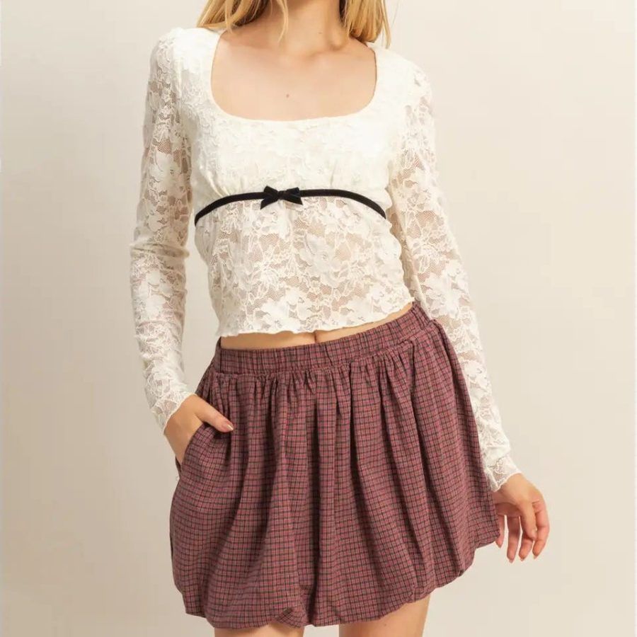 Checkered Mini Skirt