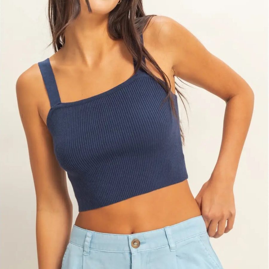 Ribbed Cropped Tank Top