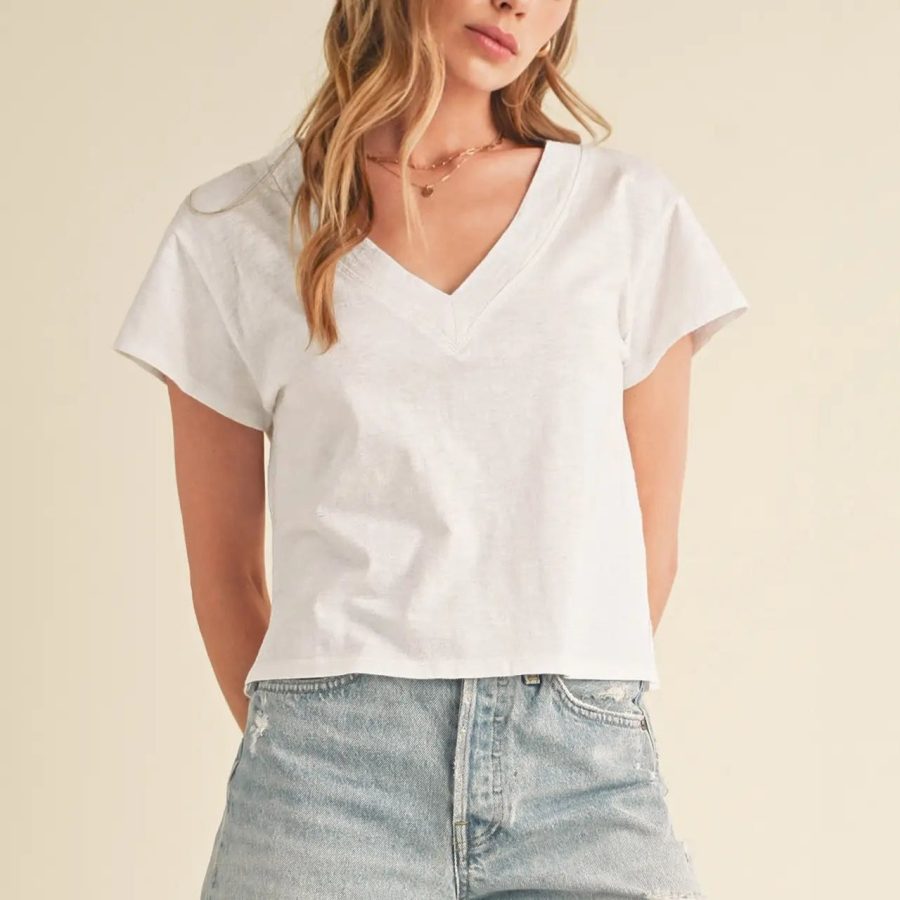 V-Neck Boxy Tee