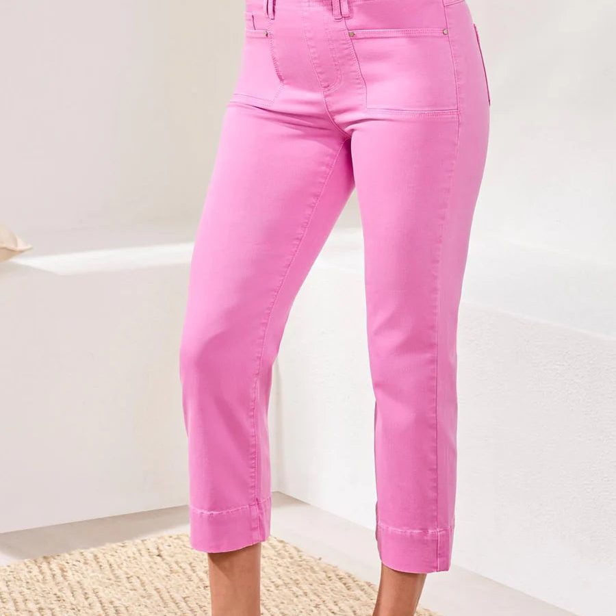 Comfort Stretch Pull-On Kick Flare Capris